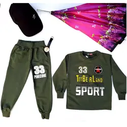 ست لباس راحتی بلوز شلوار پسرانه نخ پنبه مناسب ۸ ماهه تا ۴ ساله