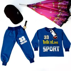 ست لباس راحتی بلوز شلوار پسرانه نخ پنبه مناسب ۸ ماهه تا ۴ ساله