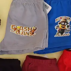 شورت تکی پسرانه پادار کوتاه، نخی Mو L مناسب 2تا4 ساله