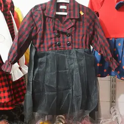 سارافن دامن توری عید و بهار مناسب ۴ تا۹ سال