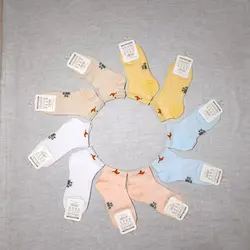 جوراب کامپیوتری نخی بچه گانه ترک ساق کوتاه دخترانه و پسرانه وارداتی