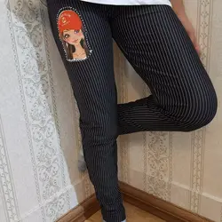 شلوار جذب راه راه مجلسی مشکی کمر کشی سبک و شیک