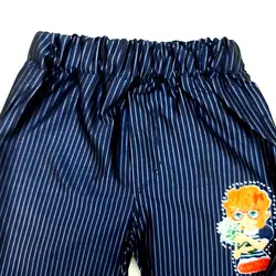 شلوار جذب راه راه مجلسی مشکی کمر کشی سبک و شیک