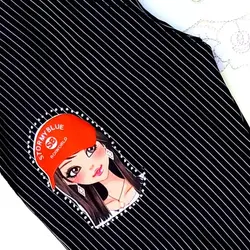 شلوار جذب راه راه مجلسی مشکی کمر کشی سبک و شیک