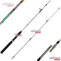 چوب دو تکه ژله ای سیم بکسل دار کروکدیل سایز 3 متر - اتصال پیچی