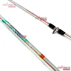 چوب دو تکه ژله ای سیم بکسل دار کروکدیل سایز 3 متر - اتصال پیچی