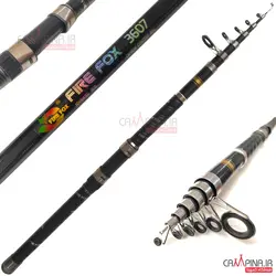 چوب ماهیگیری تلسکوپی کربن FireFox طول 4.50 متر