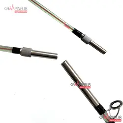 چوب سه تکه ژله ای سیم بکسل دار DAIWA سایز 2.40 متر - اتصال پیچی