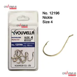 قلاب پایه کوتاه Youvella کد 12196NI سایز 4 - بسته 10 تایی