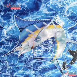 تیشرت ماهیگیری کمپینا طرح دریا A