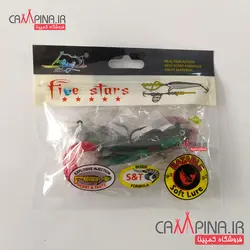 ماهی ژله ای دم کج سبز برند five stars کد 203