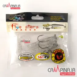 ماهی ژله ای دم کج شفاف برند five stars کد 202