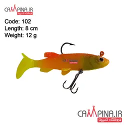 ماهی ژله ای نارنجی برند five stars کد 102