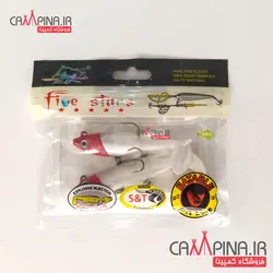 ماهی ژله ای سفید سر قرمز برند five stars کد 101