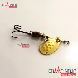 لانسه ماهیگیری mepps2 سایز 2 طلایی خال زرد