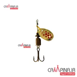 لانسه ماهیگیری mepps1 سایز 1 طلایی خال قرمز