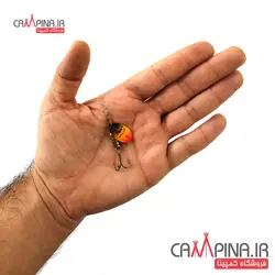 لانسه ماهیگیری mepps1 سایز 1 پرچمی قرمز مشکی