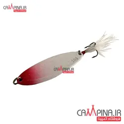 قاشقک ماهیگیری Sun Fish کد P102 رنگ سفید قرمز