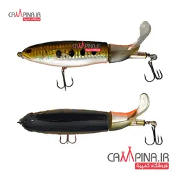 طعمه دوتکه دم چرخان رنگ طلایی 12 سانت 35 گرم