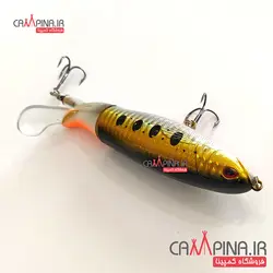 طعمه دوتکه دم چرخان رنگ طلایی 12 سانت 35 گرم