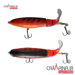 طعمه دوتکه دم چرخان رنگ قرمز 12 سانت 35 گرم