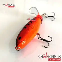 طعمه دوتکه دم چرخان رنگ قرمز 12 سانت 35 گرم