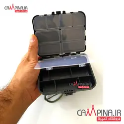 جعبه قلاب مستطیلی مشکی 11 خانه کد 516