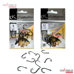 قلاب پایه کوتاه کاماتسو kamatsu سایز 2 بسته ده تایی