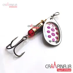 لانسه ماهیگیری mepps3 سایز 3 - نقره ای خال دار
