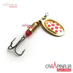 لانسه ماهیگیری mepps3 سایز 3 - طلایی خال دار