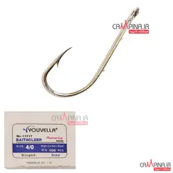 قلاب پایه بلند Youvella کد 11717NI سایز 4/0 - بسته 100 تایی