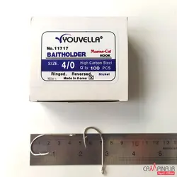 قلاب پایه بلند Youvella کد 11717NI سایز 4/0 - بسته 100 تایی