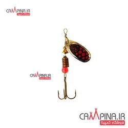 لانسه ماهیگیری mepps1 سایز 1 مشکی خال قرمز