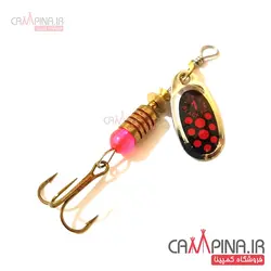 لانسه ماهیگیری mepps1 سایز 1 مشکی خال قرمز