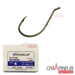 قلاب پایه کوتاه Youvella کد 12196BZ سایز 4 - بسته 100 تایی