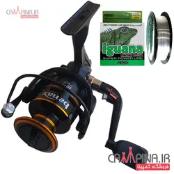 چرخ ماهیگیری بنکس مدل WZ6000 به همراه نخ ماهیگیری