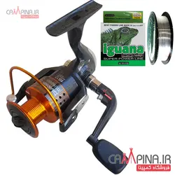 چرخ ماهیگیری دایوا مدل DU6000 به همراه نخ ماهیگیری