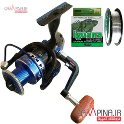 چرخ ماهیگیری دایوا مدل DX6000 به همراه نخ ماهیگیری