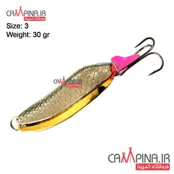 قاشقک دوبل Hawas نقره ای- طلایی 30 گرمی