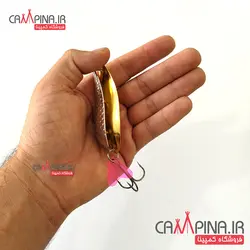 قاشقک دوبل Hawas نقره ای- طلایی 30 گرمی