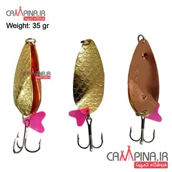 قاشقک دوبل Hawas طلایی - مسی 35 گرمی