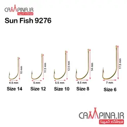 قلاب کولی طلایی Sun Fish مدل 9276GO