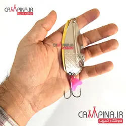 قاشقک دوبل Hawas نقره ای - طلایی 40 گرمی