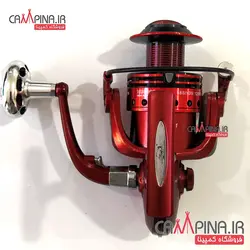 چرخ ماهیگیری ضد آب HU6000 برند HongXiang اسپول فلز رنگ قرمز