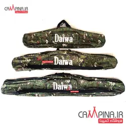 کیف ماهیگیری سه قلو Daiwa طول 120 سانتیمتر - طرح استتار سبز