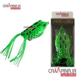 طعمه ماهیگیری قورباغه پا رشته ای رنگ سبز روشن