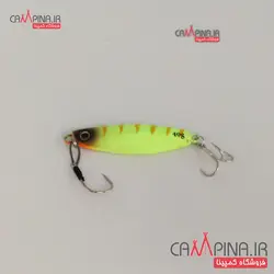 طعمه جیگ ماهیگیری samurai وزن 40 گرم کد 102 زرد خط دار