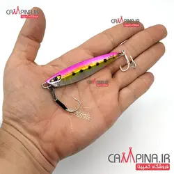 طعمه جیگ ماهیگیری samurai وزن 40 گرم کد 104 صورتی خالدار