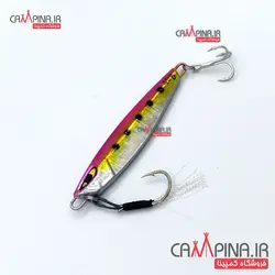 طعمه جیگ ماهیگیری samurai وزن 40 گرم کد 104 صورتی خالدار