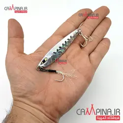 طعمه جیگ ماهیگیری samurai وزن 40 گرم کد 103 نفره ای خالدار